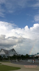 入道雲と虹のiPhone用壁紙画像2